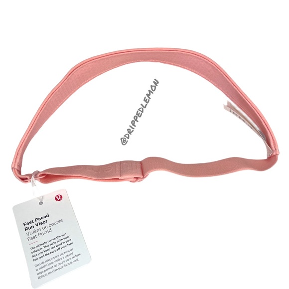 Lululemon Women's Fast Paced Running Visor Dew Pink Tennis Run Fitness NWT Cute - Picture 6 of 9